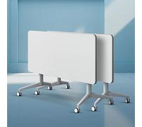 Salas de conferencias plegables modulares con ruedas, moderna configuración rectangular de entrenamiento para reuniones de oficina y juntas