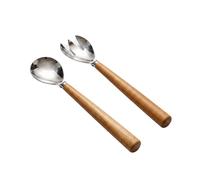 Salatbesteck Akira 2 Piezas Set Akazienholz Acero Inoxidable 30 cm