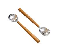 Salatbestek Akira 1 Set de 2 Piezas Madera de Acacia Acero Inoxidable 30 cm