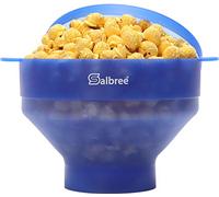 Salbree - Palomitas de maíz para microondas, máquina de palomitas de maíz de silicona, cuenco plegable para microondas - Popper de aire caliente - no requiere aceite - La mayoría de colores