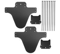 salbsever 2 juegos de guardabarros traseros y delanteros compatibles con bicicleta de montaña, ajustables de 29 pulgadas, tamaño grande con 15 bridas para cables para tamaños de rueda de bicicleta