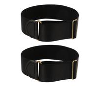 salbsever Ligas elásticas negras para hombre, ajustables, antideslizantes, para camisa de manga larga, 2 pzas, talla única