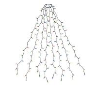 SALCAR 1,5m x 8 Cadena de Luces para Árbol de Navidad, Impermeable LED Luz Cadena Ligera Navidad, 280 Leds Cadena Luminosa Cable de Verde para Exterior e Interior, Navidad Fiestas Boda - Colorato