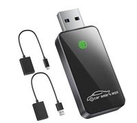 SALCAR Adaptador inalámbrico CarPlay para iPhone - Actualización 2025 | Wireless CarPlay USB Dongle para Coche | Estable y sin interrupciones | Compatible con iOS 10+ y vehículos con CarPlay de