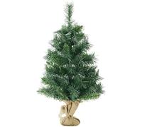 SALCAR Árbol de Navidad Artificial 90 cm - Árbol Navideño de Mesa con Base de Cemento, Ideal para Decoración de Interiores, Casa u Oficina