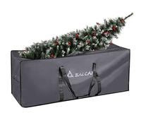 SALCAR Bolsa de armazenamento grande para árvore de Natal, 130 * 40 * 50 cm. Bolsa de viagem de tamanho grande, resistente ao desgaste que pode armazenar árvores de Natal e enfeites natalícios - cinza