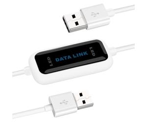 SALCAR Cable USB para transferencia de datos de PC a PC/Data Link Cable/Conexión directa de alta velocidad para ordenadores y portátiles/Easy Copy Per Windows 10/8.1/8/7/Vista/XP2000 (Blanco)