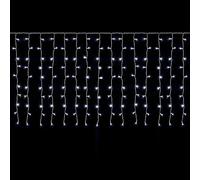 SALCAR Cortina de luces LED para ventana, 3 x 1 m, para balcón, 150 luces LED, para exterior, interior, Navidad, iluminación de Navidad, colgante con 8 modos, temporizador y función de memoria, blanco