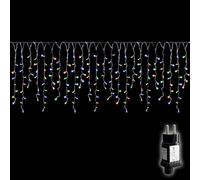 SALCAR Guirnalda de luces LED para exteriores, 5 m, 200 LED, para interior de Navidad, con 8 modos, temporizador y función de memoria, resistente al agua, iluminación navideña para exterior, para