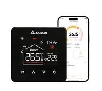 SALCAR Termostato WiFi Smart para calefacción por Suelo Radiante eléctrico programable Tuya termostato para Suelo Radiante, regulador de Temperatura 230 V con LCD Digital V4W.716 16 A