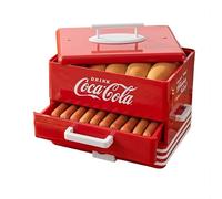 Salco Coca-Cola Hot Dog Maker - Vaporera y calentador de panecillos estilo comedor, 24 salchichas y capacidad para 12 panecillos, salchichas, verduras, pescado, albóndigas