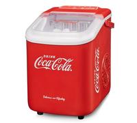 Salco Máquina de cubitos de hielo Coca-Cola, cubitos de hielo en 8-13 minutos, con abrebotellas COCA-COLA (10 kg en 24 h - rojo)