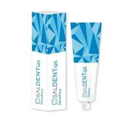 Saldent-QX Pasta de Dientes con Fluor 125ml, Pasta Dental Antisarro, Crema Dental para Gingivitis y Encías Sensibles, Dentífrico para Implantes Dentales, Cura Heridas Bucales, Contiene Sal Marina