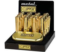 Sale! Clipper - Mechero de metal dorado brillante, en caja de regalo