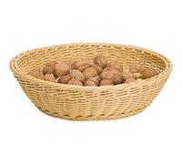 Saleen Cesta Redonda Aprox. 37 x 9 cm en Beige Claro, Polipropileno
