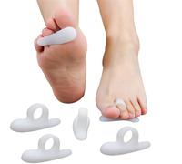 4 separadores de Dedos de Gel de Silicona, Almohadillas en Martillo, corrección de Almohadillas para juanetes