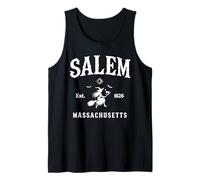 Salem 1626 Massachusetts MA Vintage Halloween Witch Costume Camiseta sin Mangas