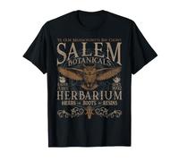 Salem Botanicals Herbario Búho Jardín Bruja Camiseta
