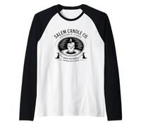 Salem Candle Co - Maldiciones genuinas de Hocus Pocus Camiseta Manga Raglan
