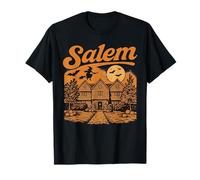 Salem Massachusetts Witch House - Recuerdo Espeluznante de Luna Llena Camiseta