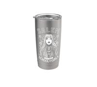 Salem School For Girls Halloween Gótico Bruja Wiccan Pop Art Vaso térmico de acero inoxidable de doble pared