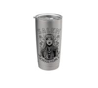 Salem School For Girls Halloween Gótico Bruja Wiccan Pop Art Vaso térmico de acero inoxidable de doble pared