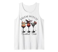Salem Witch Cocktail Club Bebidas Halloween Witchy Estética Camiseta sin Mangas