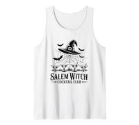 Salem Witch Cocktail Club Halloween Diseño Camiseta sin Mangas