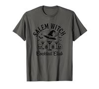 Salem Witch Cocktail Club Halloween Diversión Camiseta