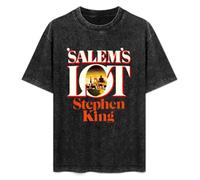 Salem's Lot Stephen King First Edition Series Mens T-Shirt Casual Black tee Cotton Graphic Unisex Shirts L