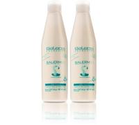 SALERM - Acondicionador de Pelo Instantáneo - Salerm 21 Silk Protein - 250 ml - sin Aclarado o con Aclarado - con Proteínas de Seda - Protector del Calor e Hidratante (Paquete de 2)