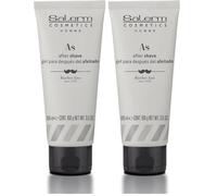 SALERM - After Shave Hombre - Homme Barber Line - 100 ml - Gel Hidratante Transparente para Después del Afeitado - Protege la Piel - Debilita el Crecimiento de la Barba (Paquete de 2)