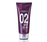 SALERM - Gel Fijador de Pelo - Pro Line Wet Gel + 02-200ml - Fijación Media - Efecto Mojado - con Cafeína y Resinas Fijadoras - No Deja Residuos - Efecto Antioxidante y Energizante - Secado Rápido