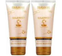 SALERM - Salerm 21 Jazmín y Ambar - 200 ml - Mascarilla y Acondicionador sin Aclarado - Anti Encrespamiento - Reparador Puntas Abiertas - Hidrata en Profundidad (Paquete de 2)