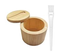 Salero Con Cuchara y Cepillo De Limpieza Blanco - Tarro De Especias De Cocina Con Tapa Magnética - Utensilios De Cocina