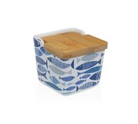 Salero con Tapa Versa Aqua 2 Cerámica 8,8 x 8,5 x 8,8 cm - Marca: Versa - EAN: 8420327567482