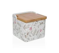 Salero con Tapa Versa Caprice Cerámica Dolomita 12,2 x 11,5 x 12,2 cm - Marca: Versa - EAN: 8420327563712