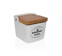 Salero con Tapa Versa Gourmet Cerámica 8,8 x 8,5 x 8,8 cm - Marca: Versa - EAN: 8420327563521