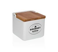Salero con Tapa Versa Gourmet Cerámica Dolomita 12,2 x 11,5 x 12,2 cm - Marca: Versa - EAN: 8420327563507