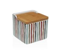 Salero con Tapa Versa Ligne Cerámica Dolomita 12,2 x 11,5 x 12,2 cm - Marca: Versa - EAN: 8420327567628