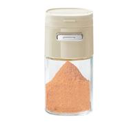 Salero de 180 ml, dispensador de azúcar, dispensador de azúcar de vidrio, tarro de vidrio con tapas de coctelera, vertedor de pimienta, medidor de sal multifuncional, tarro de condimento