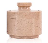 Salero de mármol con tapa, plato de sal Verona de 3 pulgadas, tarro de especias y recipiente de sal, soporte de sal de piedra para mostrador, tarro de sal, caja de sal y tarros de especias