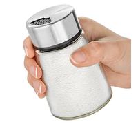 Salero o pimentero con agujeros ajustables para verter - Dispensador de especias de acero inoxidable - Perfecto para sal rosa del Himalaya, sal de mesa, pimienta blanca y negra