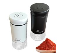 Salero para la cocina - 2 piezas de especias, pequeño dispensador de especias, para apartamento, mesa de comedor, mostrador, terraza, desayuno, picnic, oficina, almuerzo, buffet restaurante