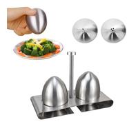 Salero Y Pimentero Elegante - Set de Envase de Sal y Pimienta en Forma de Huevo para Cocina Moderna - Diseño Único con Colores Vibrantes