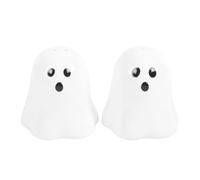 Salero y pimentero Spooky Ghost - Encantadora decoración de mesa de Halloween | Construcción duradera | Uso versátil | Ideal para los amantes de Halloween