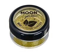 Saleros de Purpurina Eco Biodegradable de Moon Glitter - Purpurina 100% Cosmética Bio para Cara, Cuerpo, Uñas, Pelo y Labios - 5g - Dorado