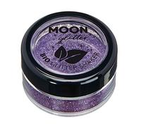 Saleros de Purpurina Eco Biodegradable de Moon Glitter - Purpurina 100% Cosmética Bio para Cara, Cuerpo, Uñas, Pelo y Labios - 5g - Lavanda