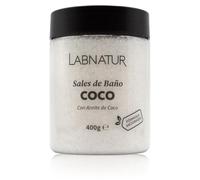 Labnatur Sales de Baño Coco 400g - Sales Marinas Naturales y Relajantes - Nutren, Hidratan y Suavizan - Bienestar - Alivio del Cansancio - Cuidado Corporal - Fabricado en España