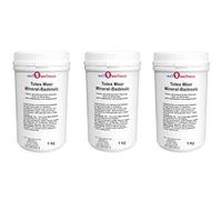 Sales de baño minerales del Mar Muerto del Mar Muerto, gruesas, 3 x 1,0 kg, 100% naturales del Mar Muerto.